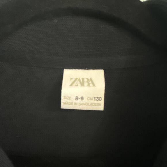 ZARA heavy Chunky Cardigan Sweater Academia Boxy Preppy Navy Christmas Boys 8-9 - Picture 2 of 4